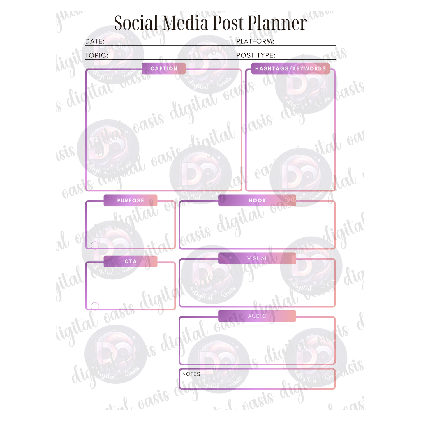 Social Media Planner